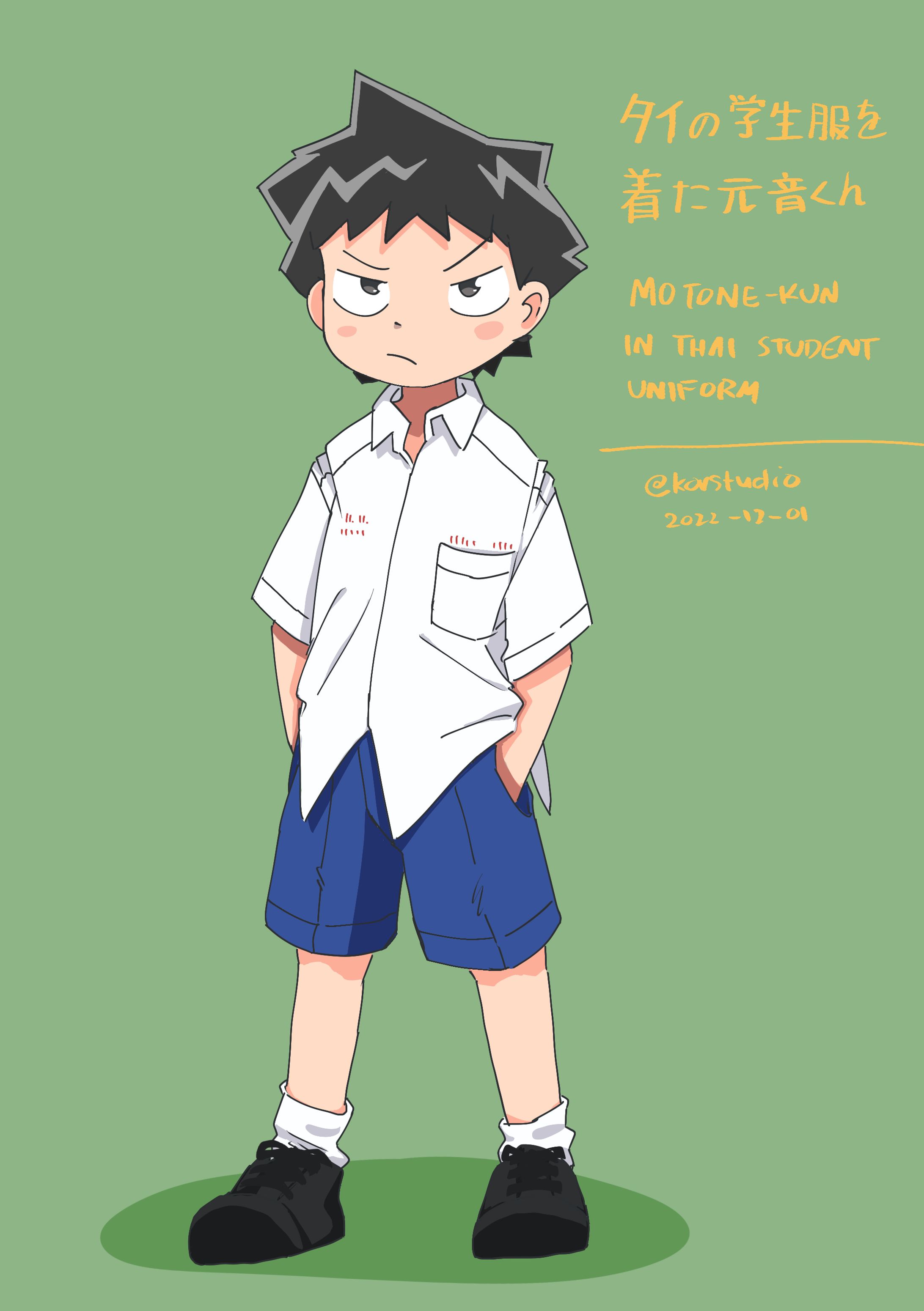 Motone-kun in Thai student uniform-1
