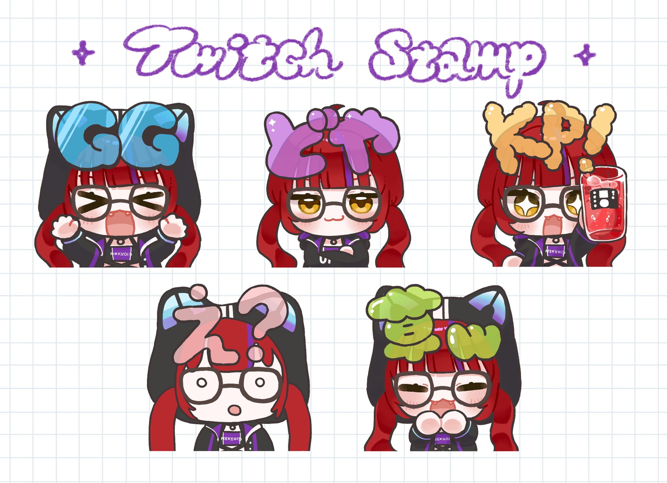 アキタコマチ様 Twitchスタンプ-1