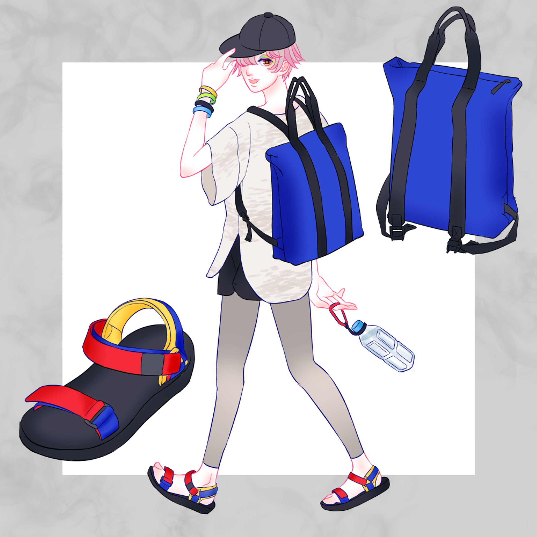 オリジナルイラスト【UNIQLOコーデ】-1