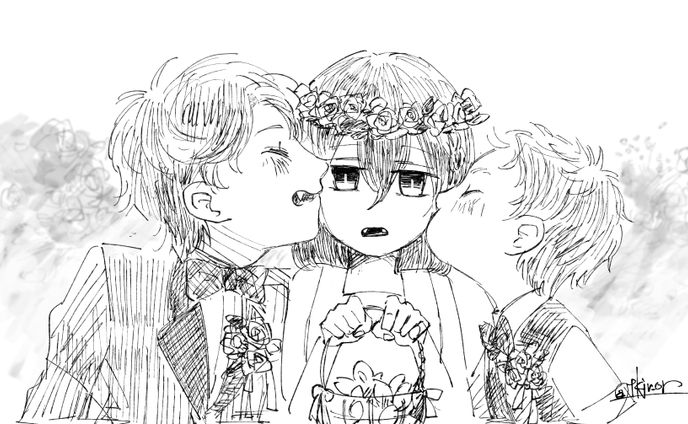 モノクロイラスト