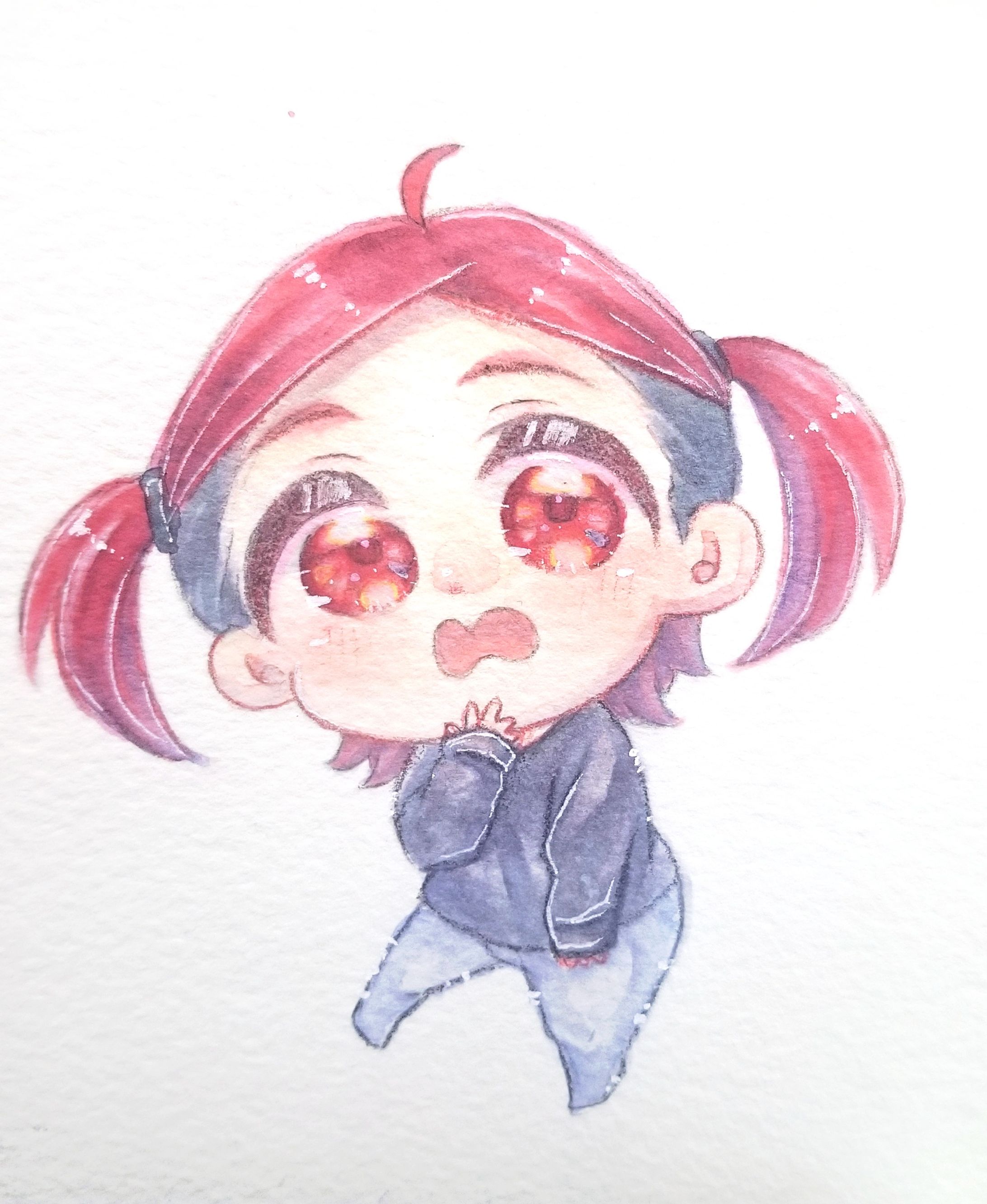 水彩とコピックで塗りました。-1