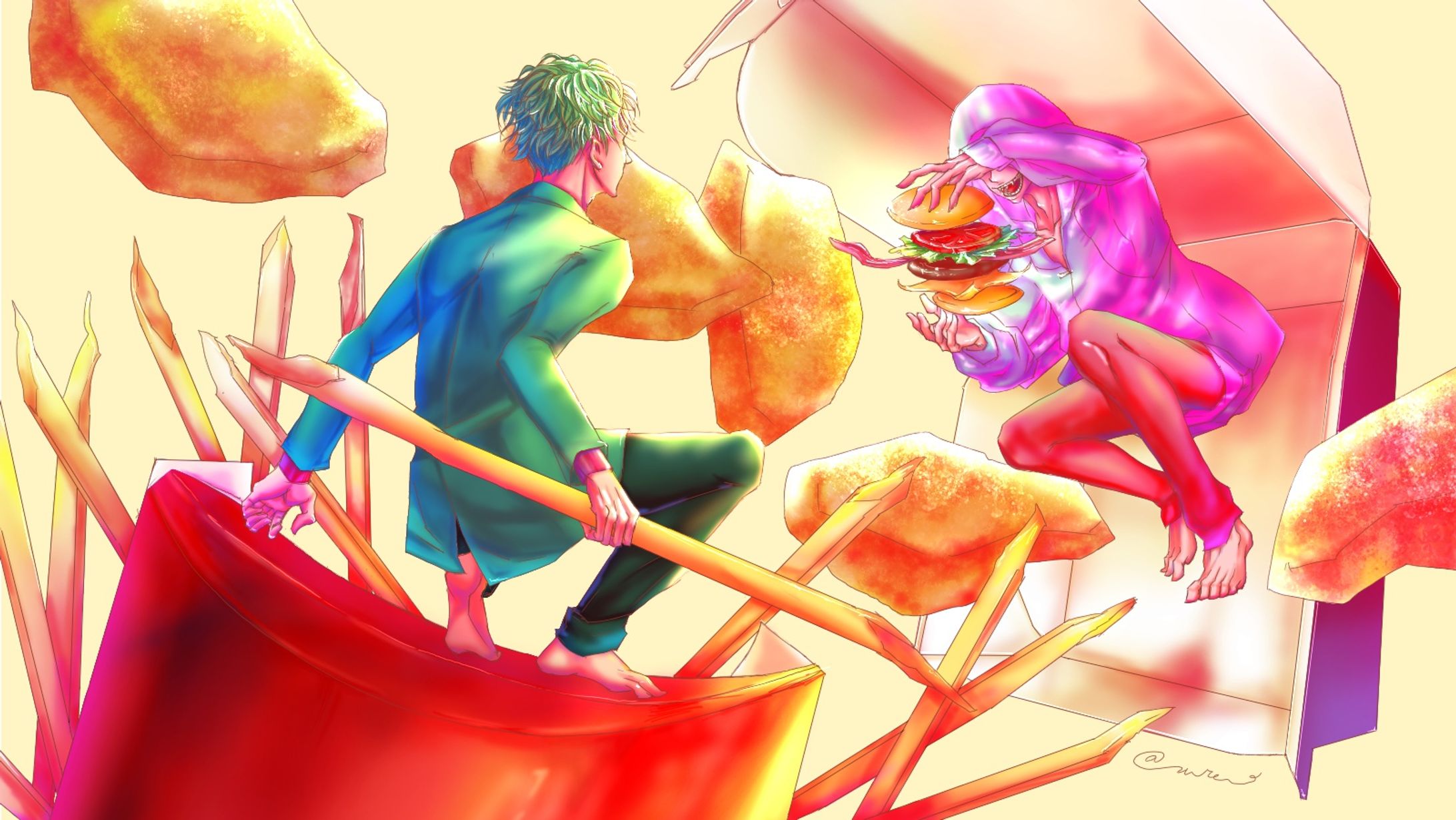 [二次絵]i'm lovin' it　厚塗り(主線アリ)-1