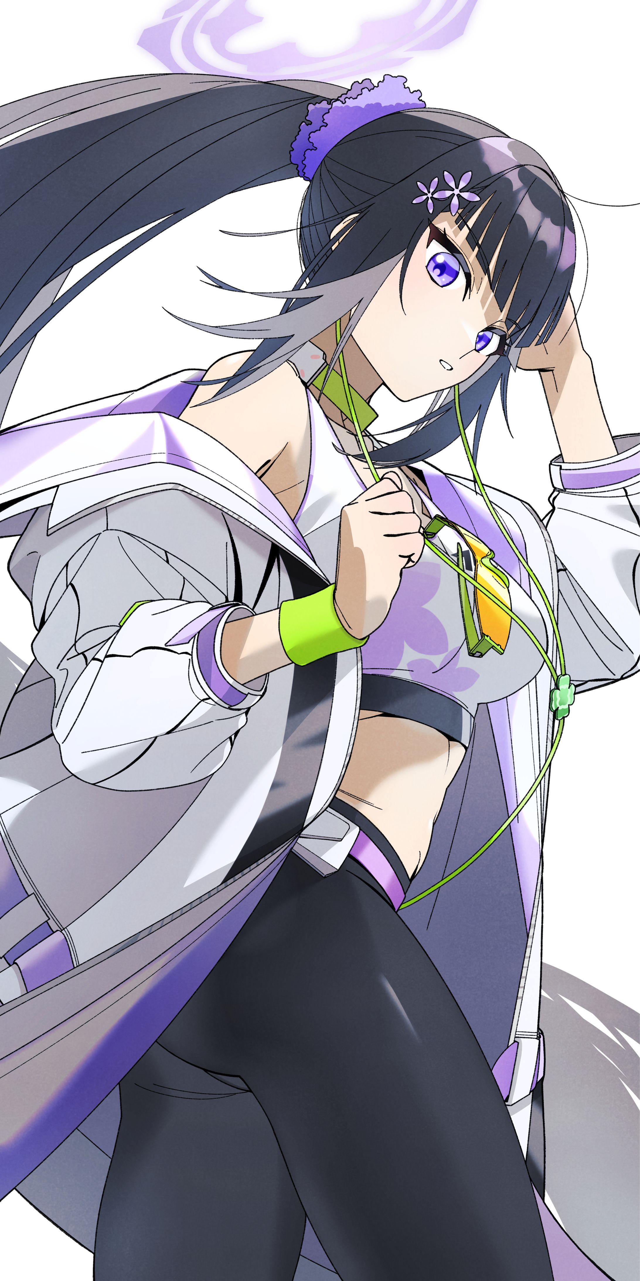 スミレ　線画・カラー-1