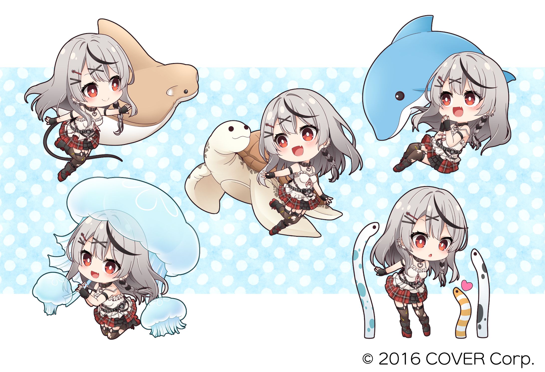 【2023お仕事】沙花叉クロヱ_SDイラスト-1