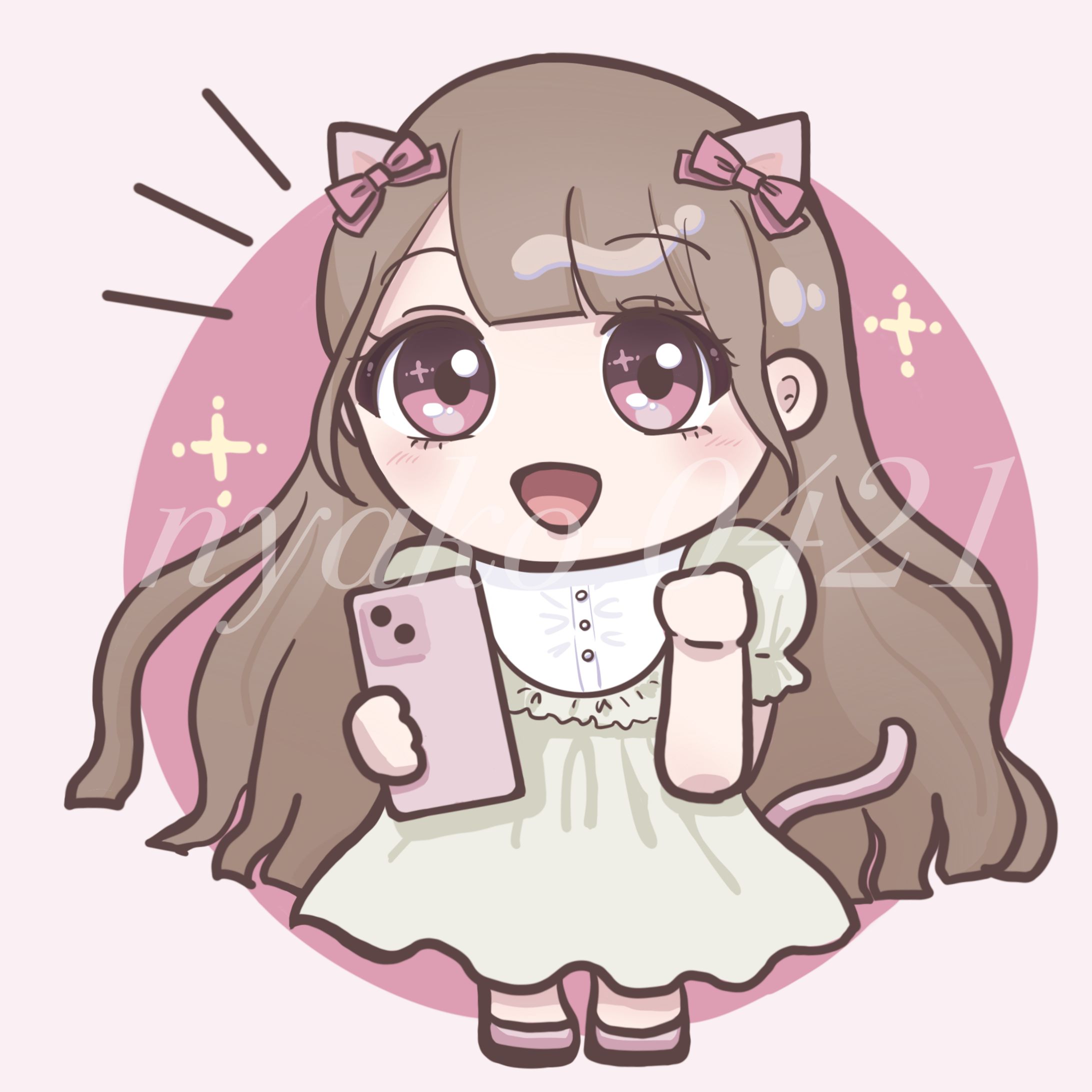 デフォルメキャラクターイラストアイコン-1