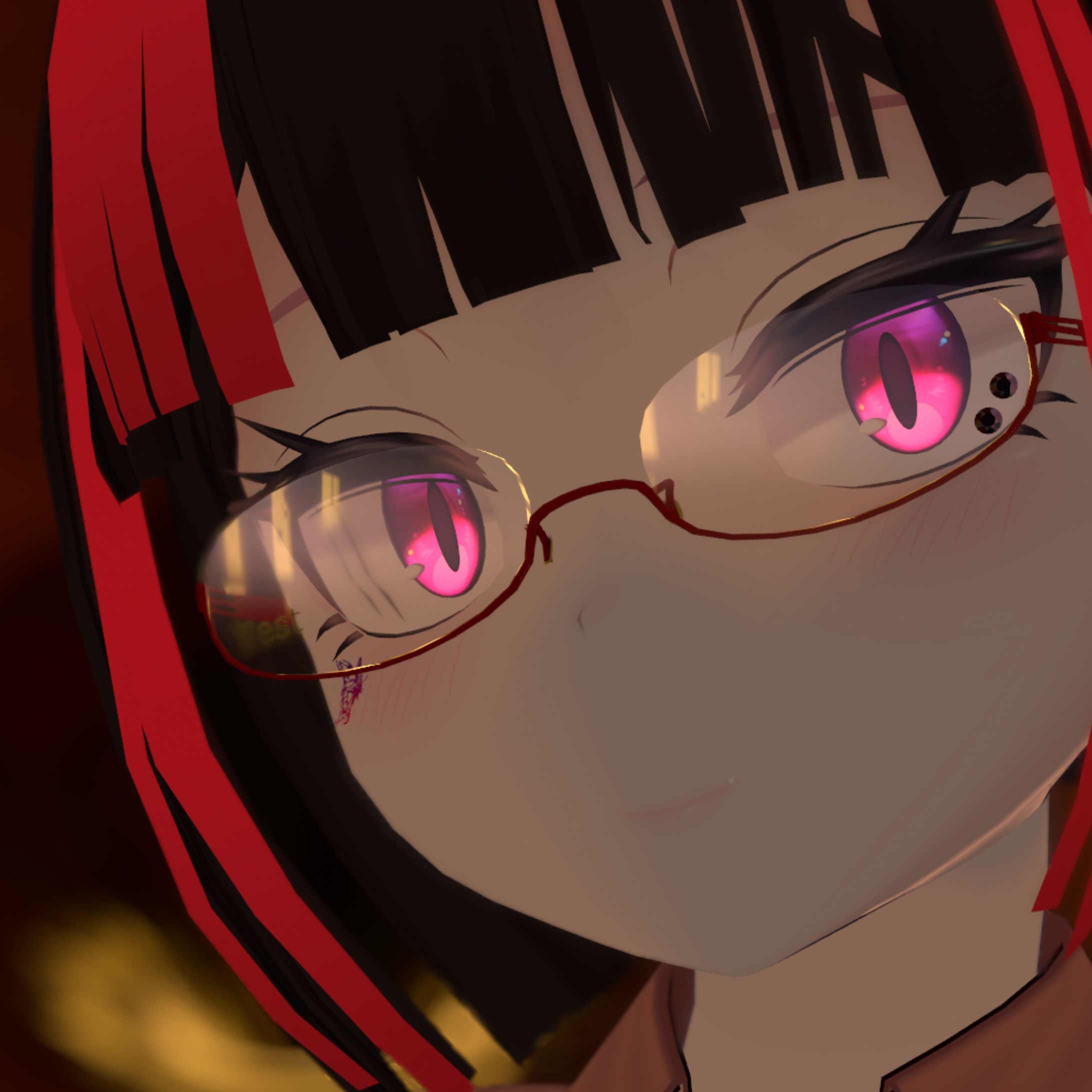 アンダーリムメガネ-1