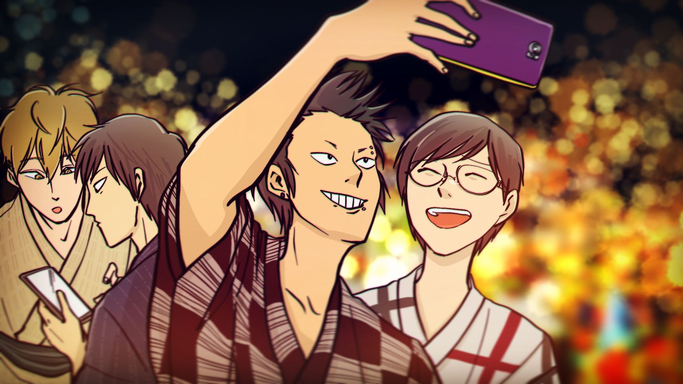 【オリジナル】いつもの4人-1