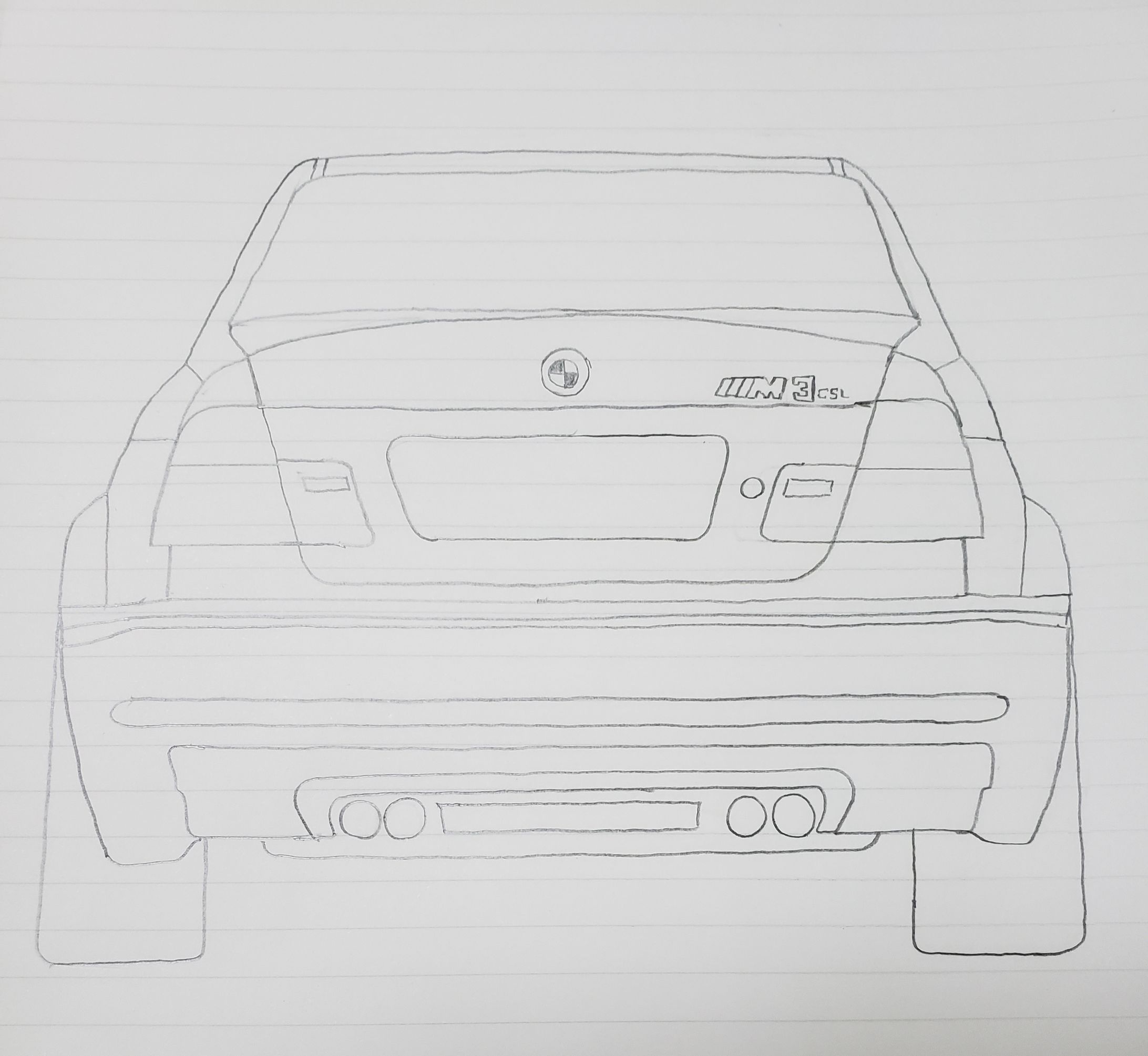 BMW E46 M3CSL テールデザイン-1