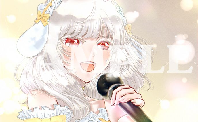 花丸音兎様　パネル開け達成イラスト