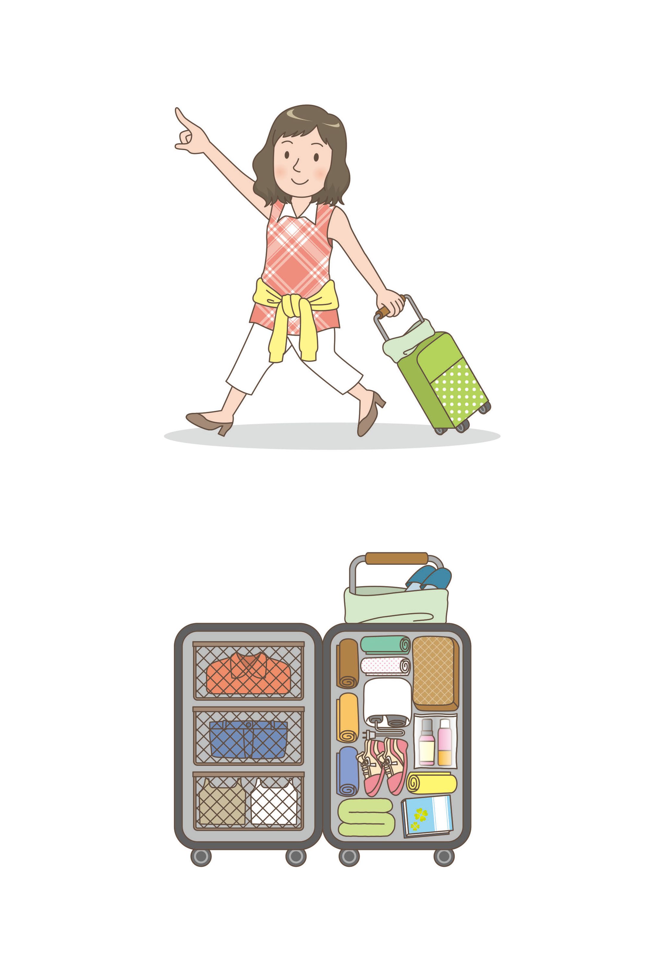 【イラスト】ポップ／旅行-1
