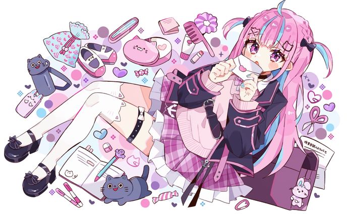 通常配信、通常等身イラスト