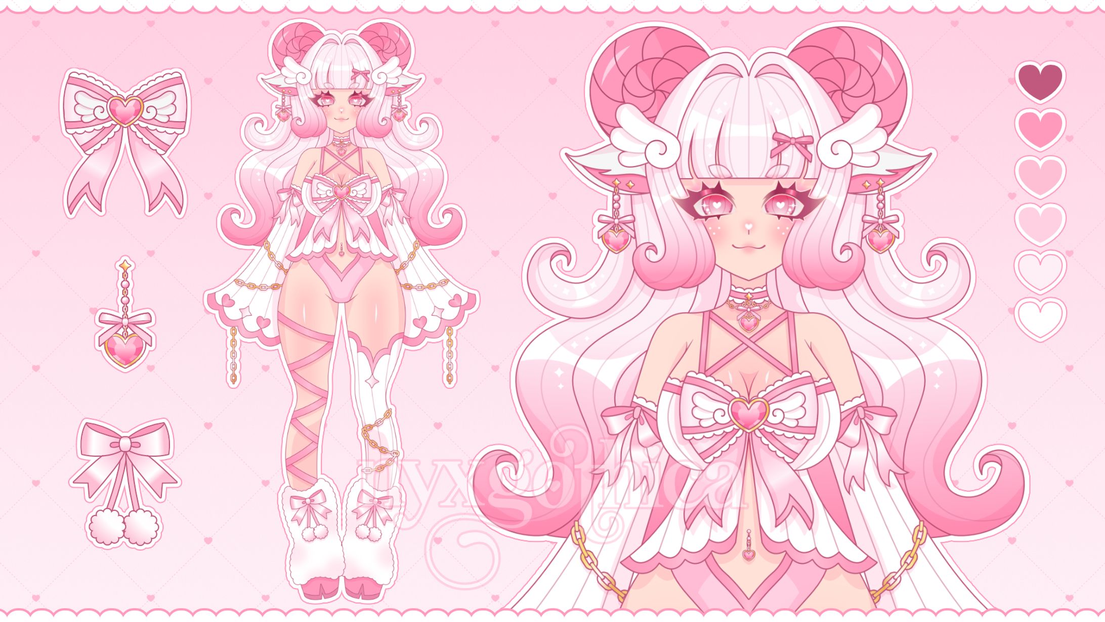 Pink Ram Adoptable Girl-1