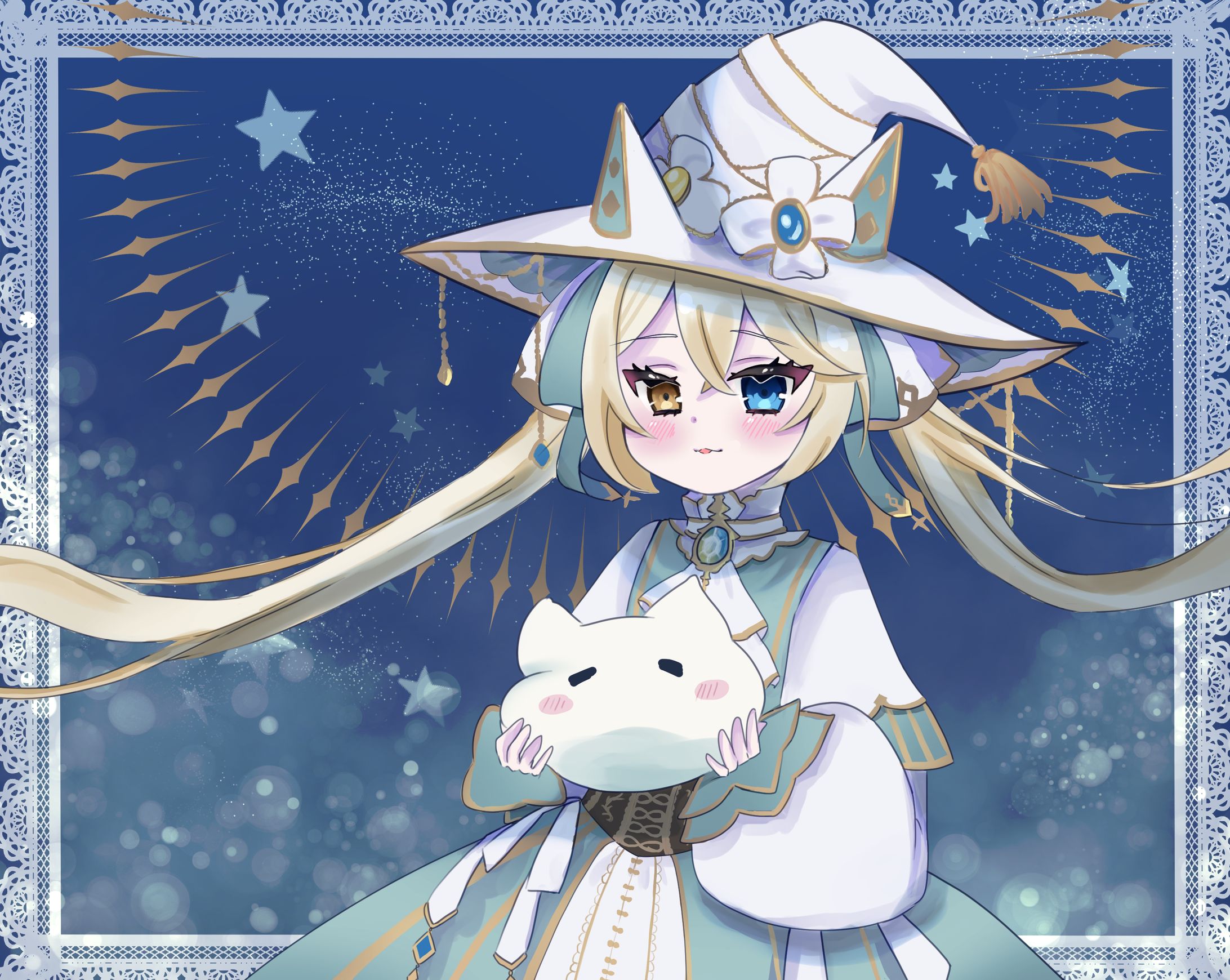 シャルエ様 YouTube登録者1700人突破記念イラスト-1