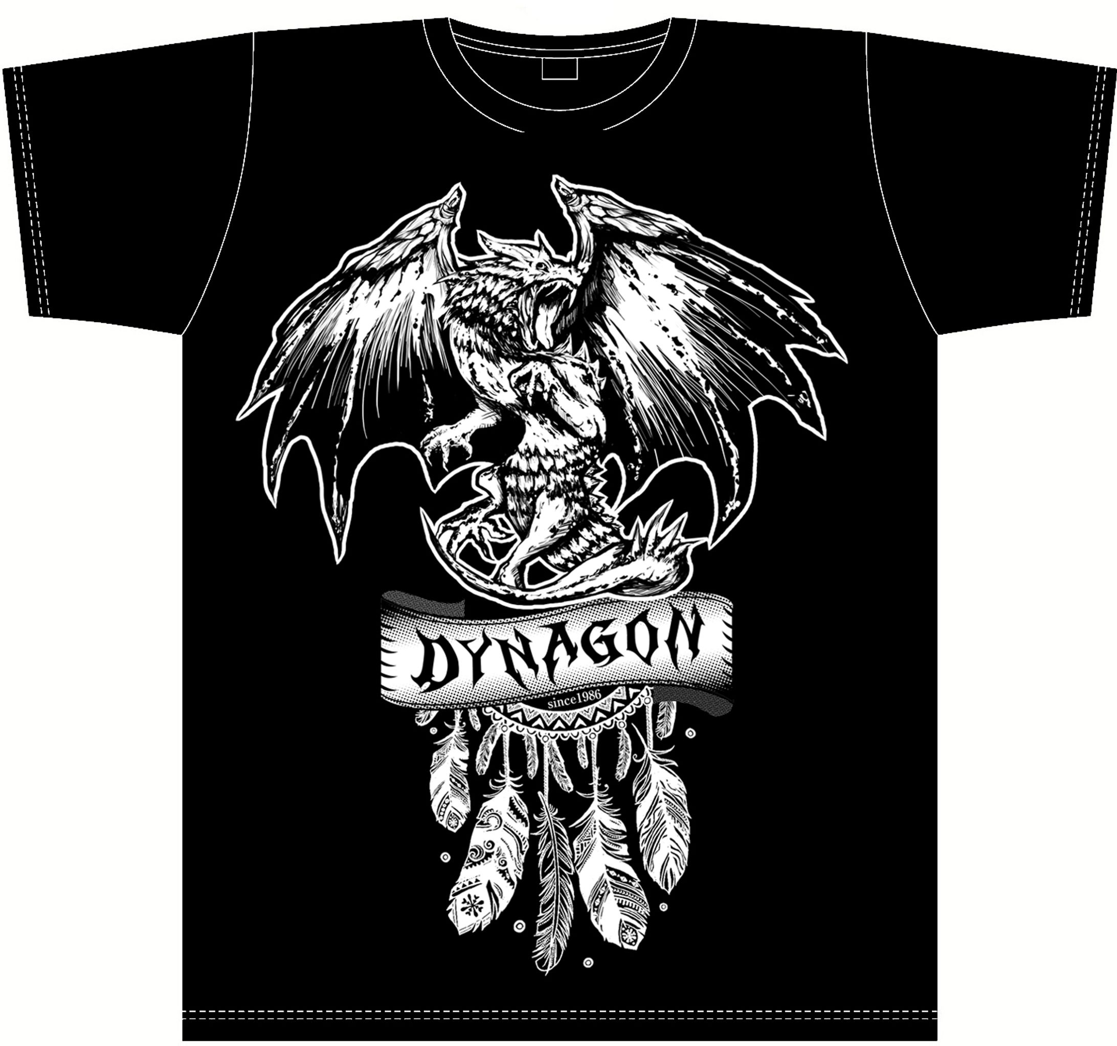 DYNAGON Tシャツ、ステッカーグッズデザイン-1