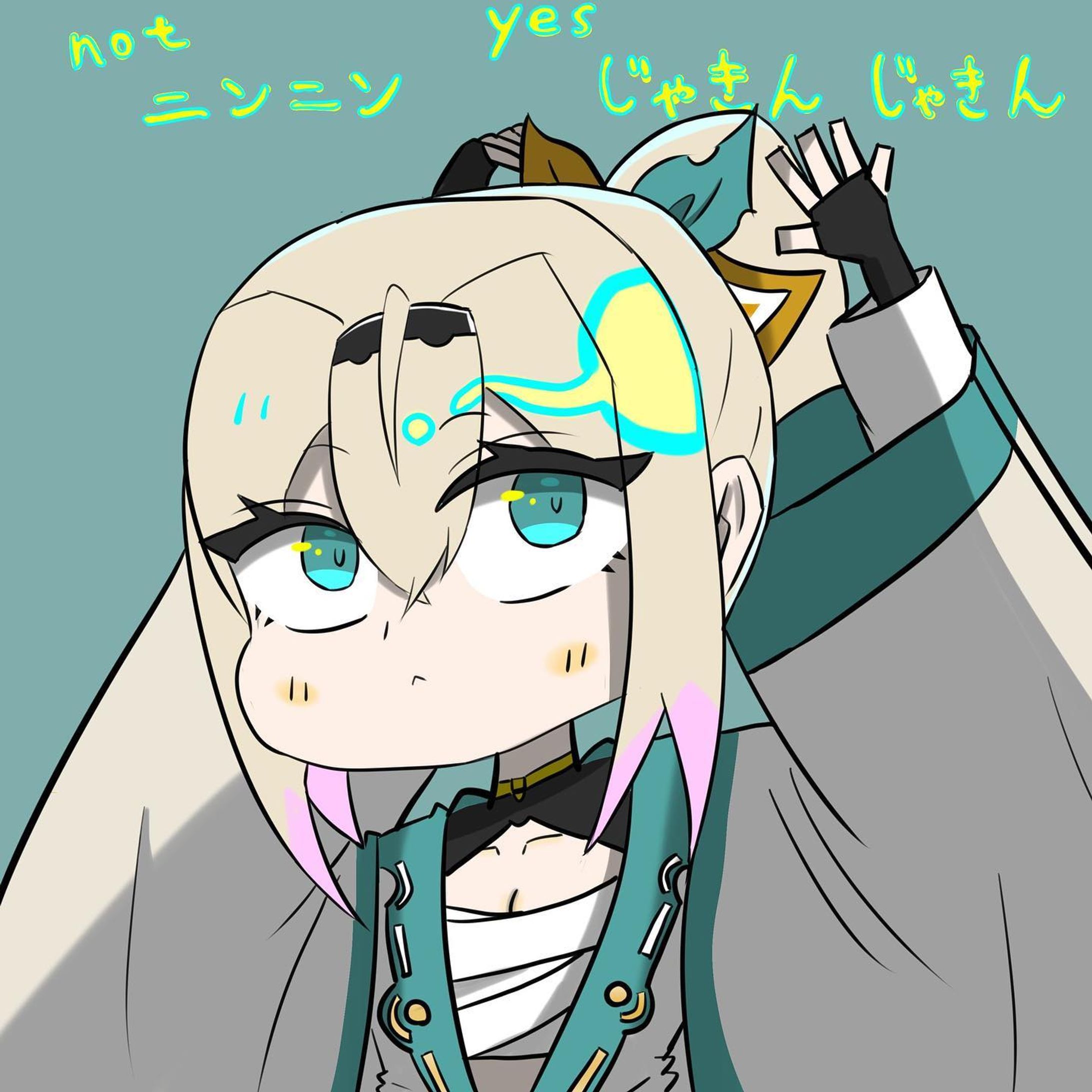 not ニンニンyesじゃきんじゃきん
#いろはにも絵を 
#ホロライブ
#hololive 
#holox 
#holox秘密結社 
#illust-1