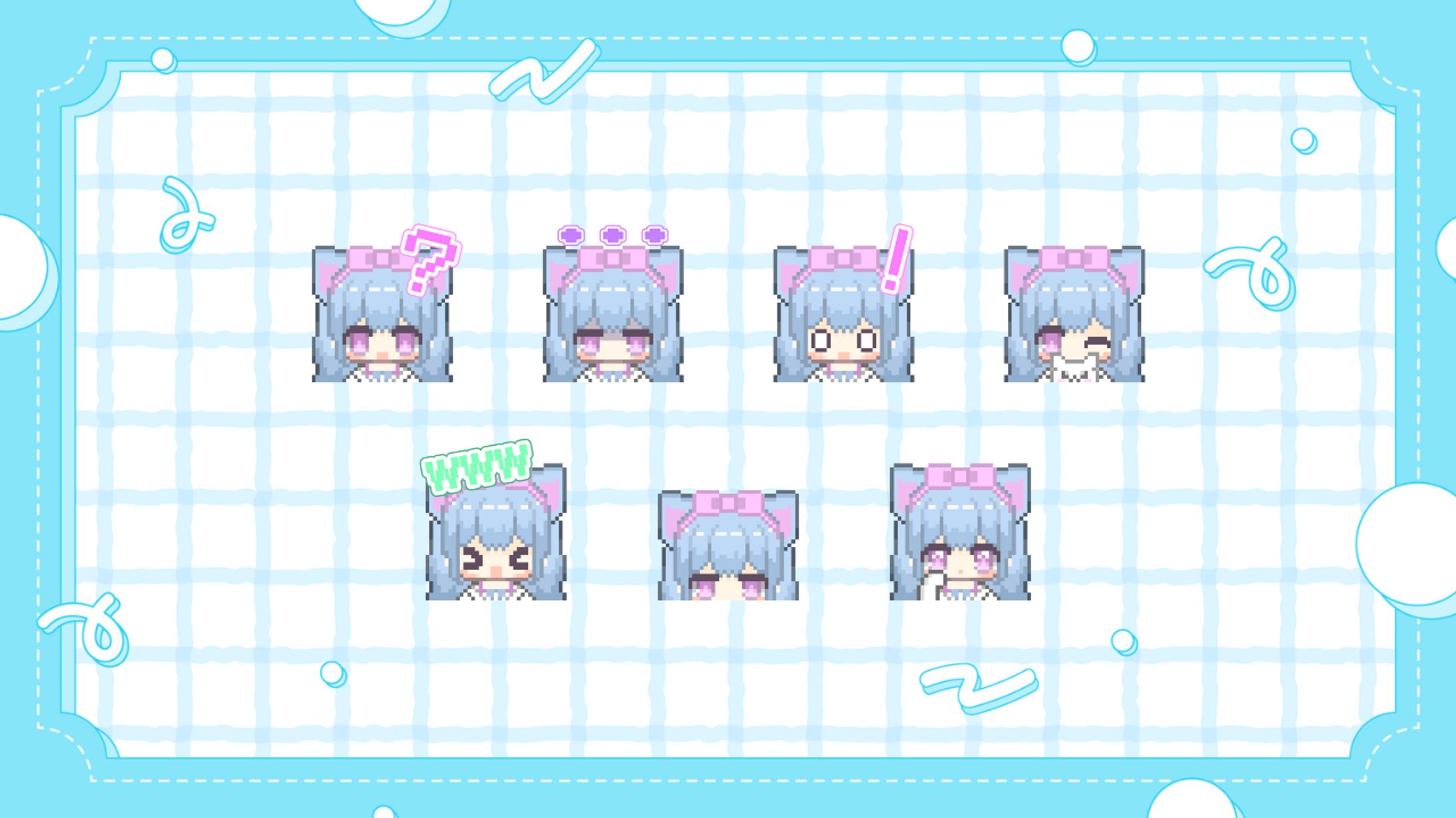 ドット絵　YouTubeスタンプ　見本-1