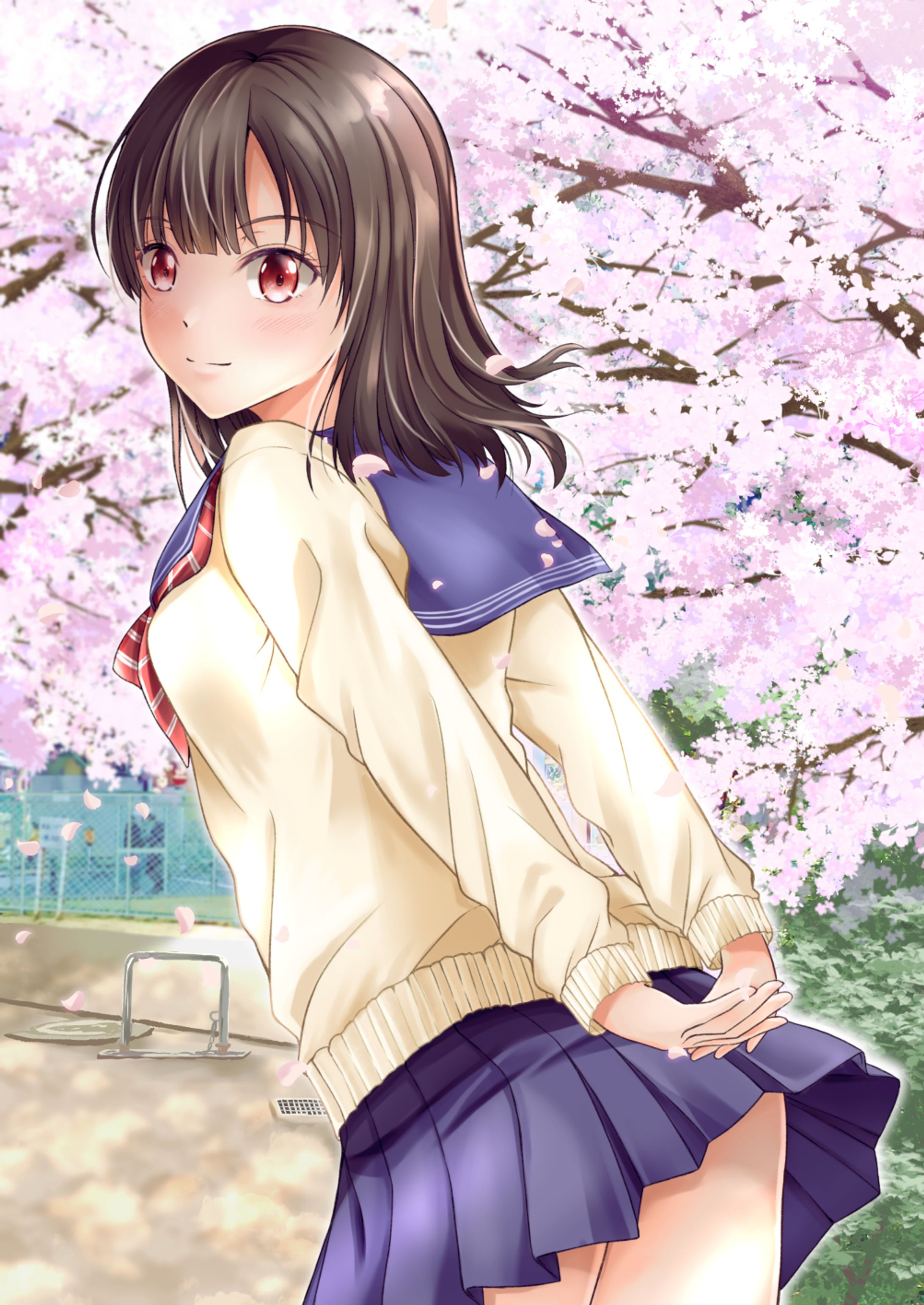 オリジナルっ娘in桜-1