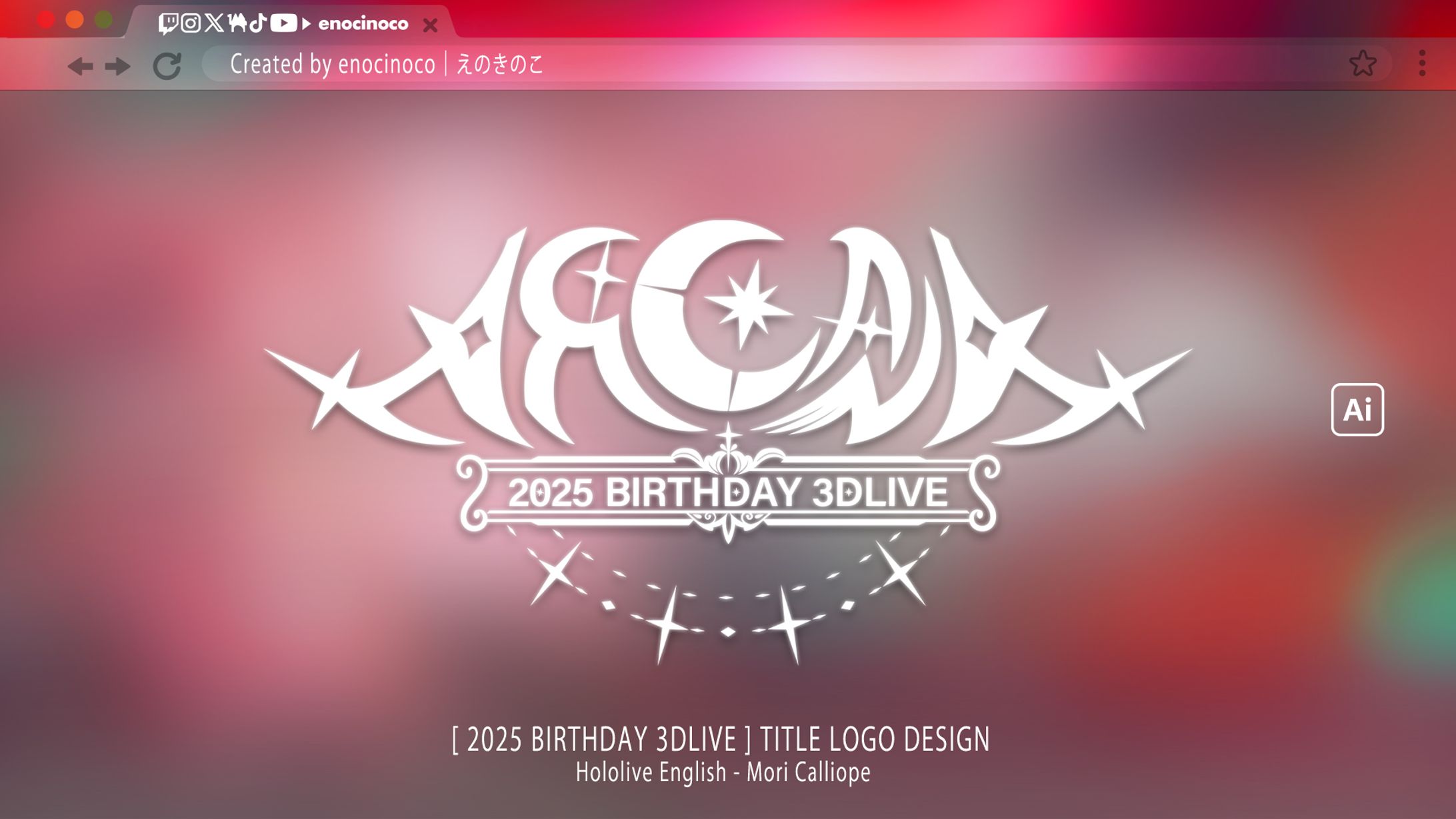 TITLE LOGO｜Mori Calliope HololiveEN-1