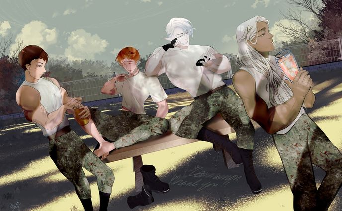 【イラスト】hot day