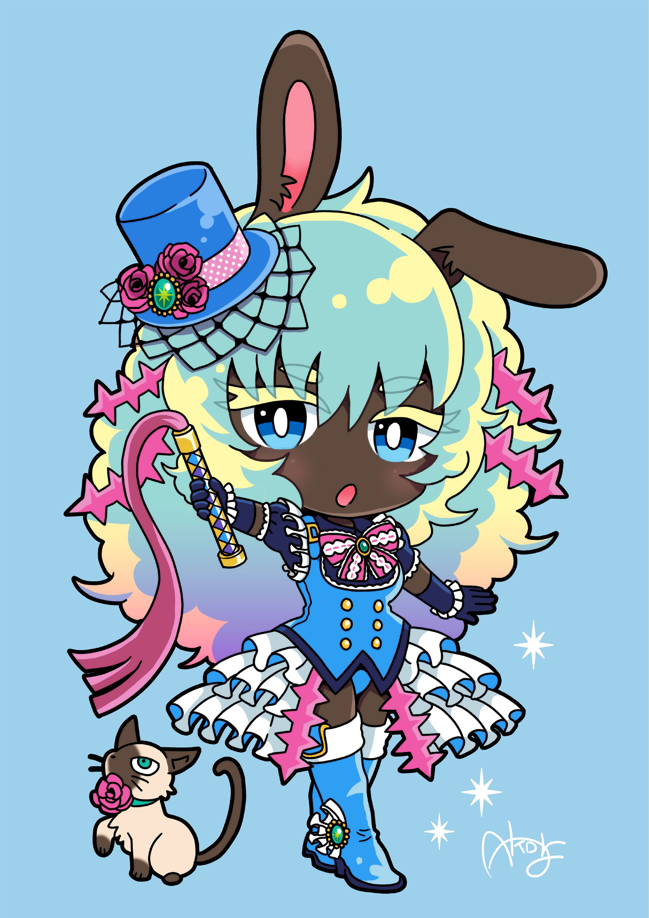 創作SDキャラクター（もうじゅうつかい）-1