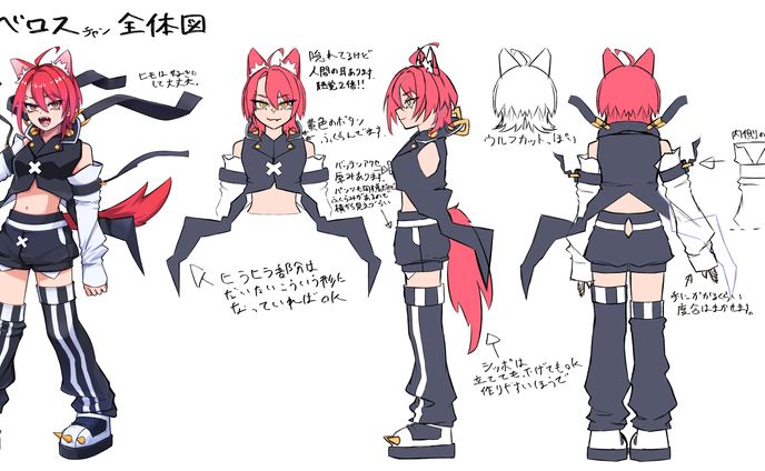 ケルベロス　キャラデザ全体図