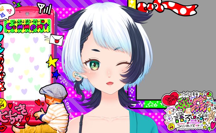 平成語り配信用配信画面