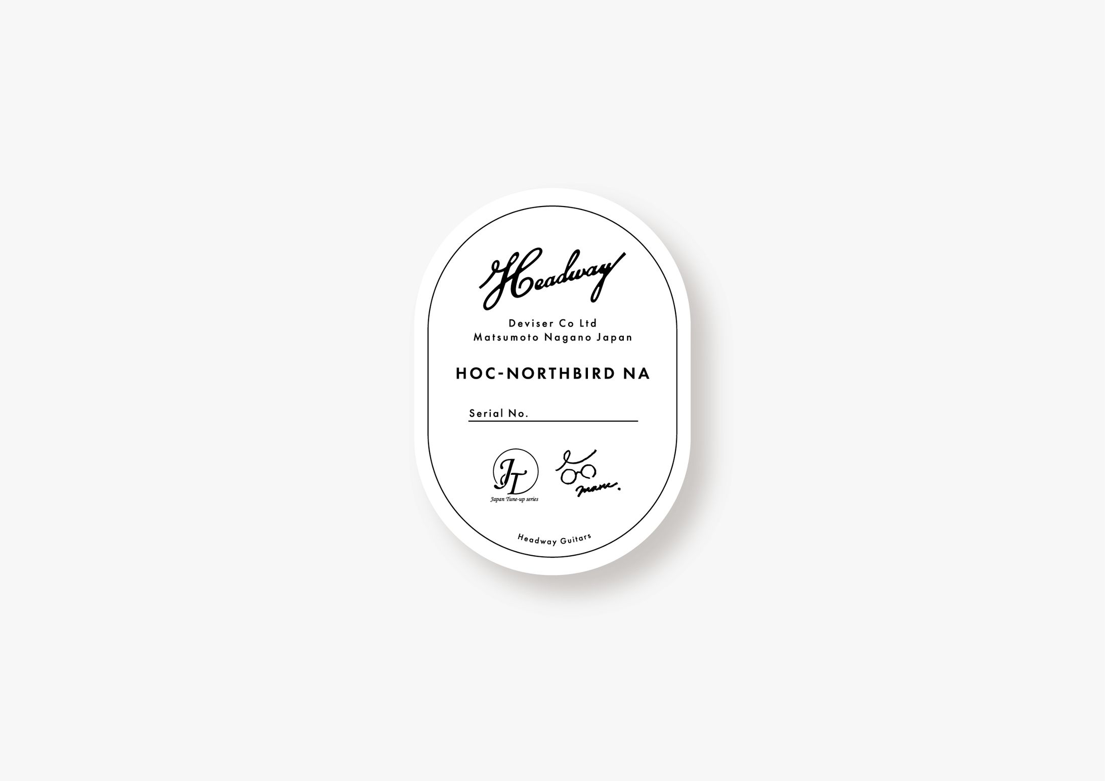 Headway HOC-NORTHBID / ラベル-1