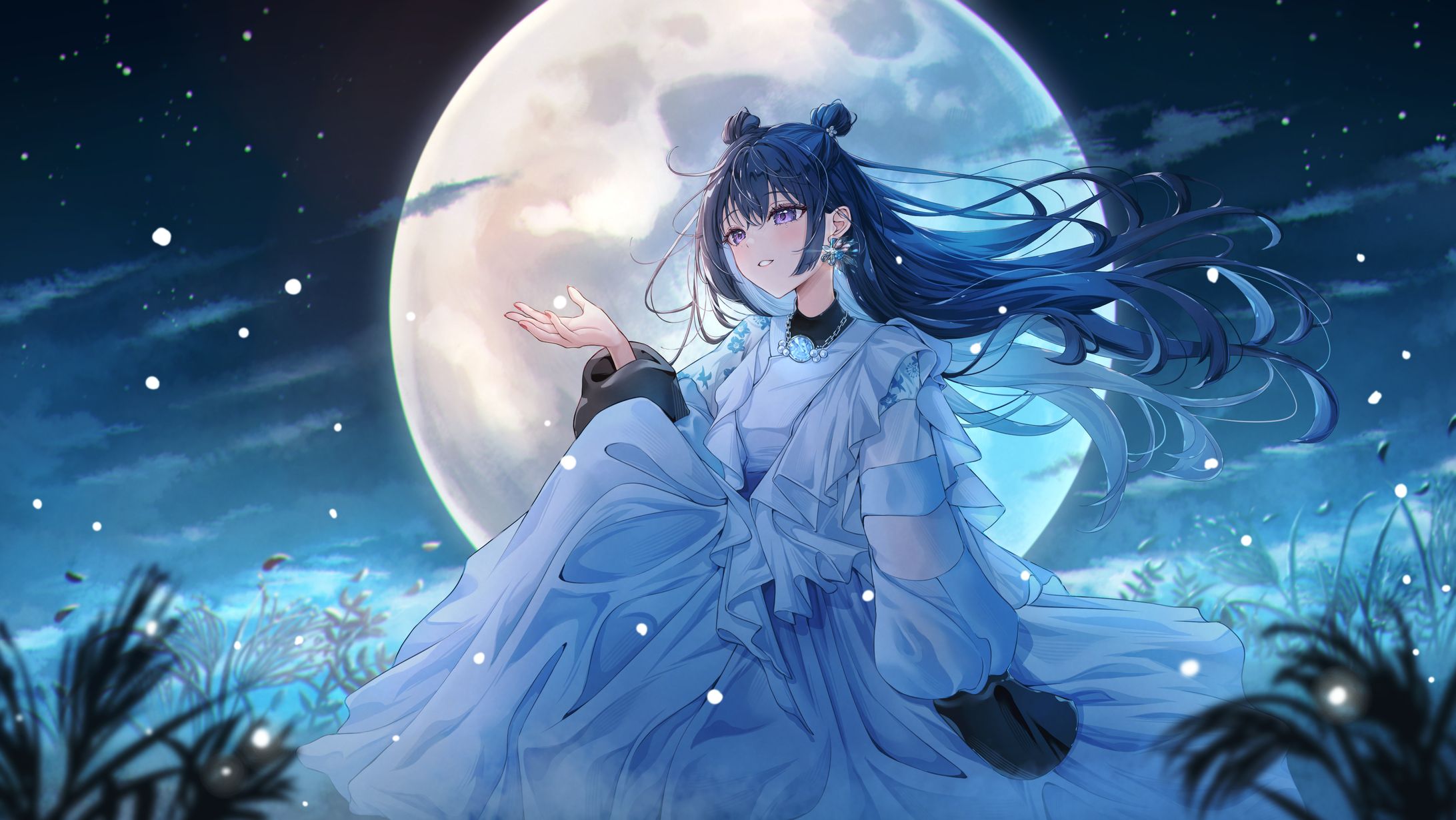 【skeb】月が綺麗ですね-1