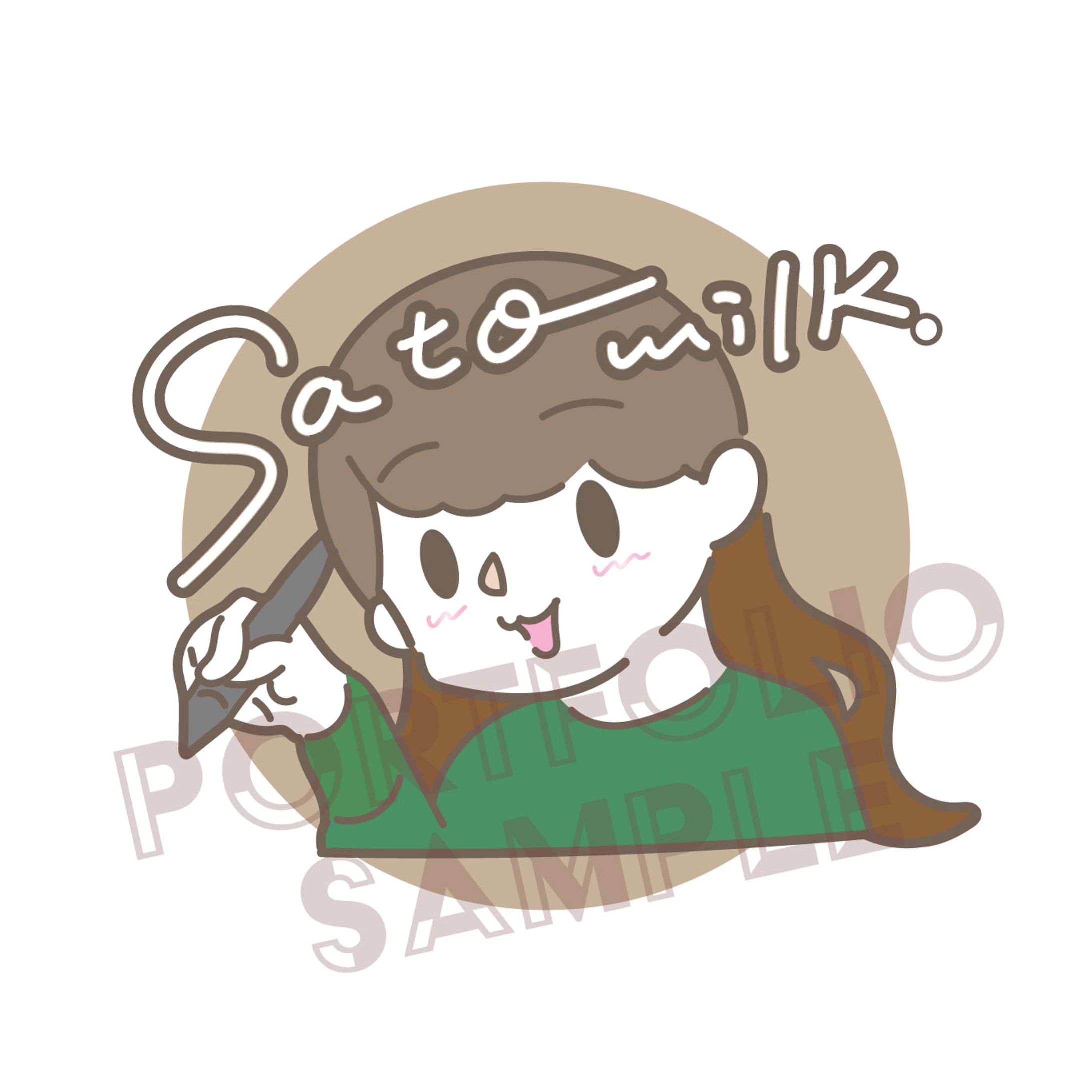 SNS用アイコンの作成｜さとうみるく-1