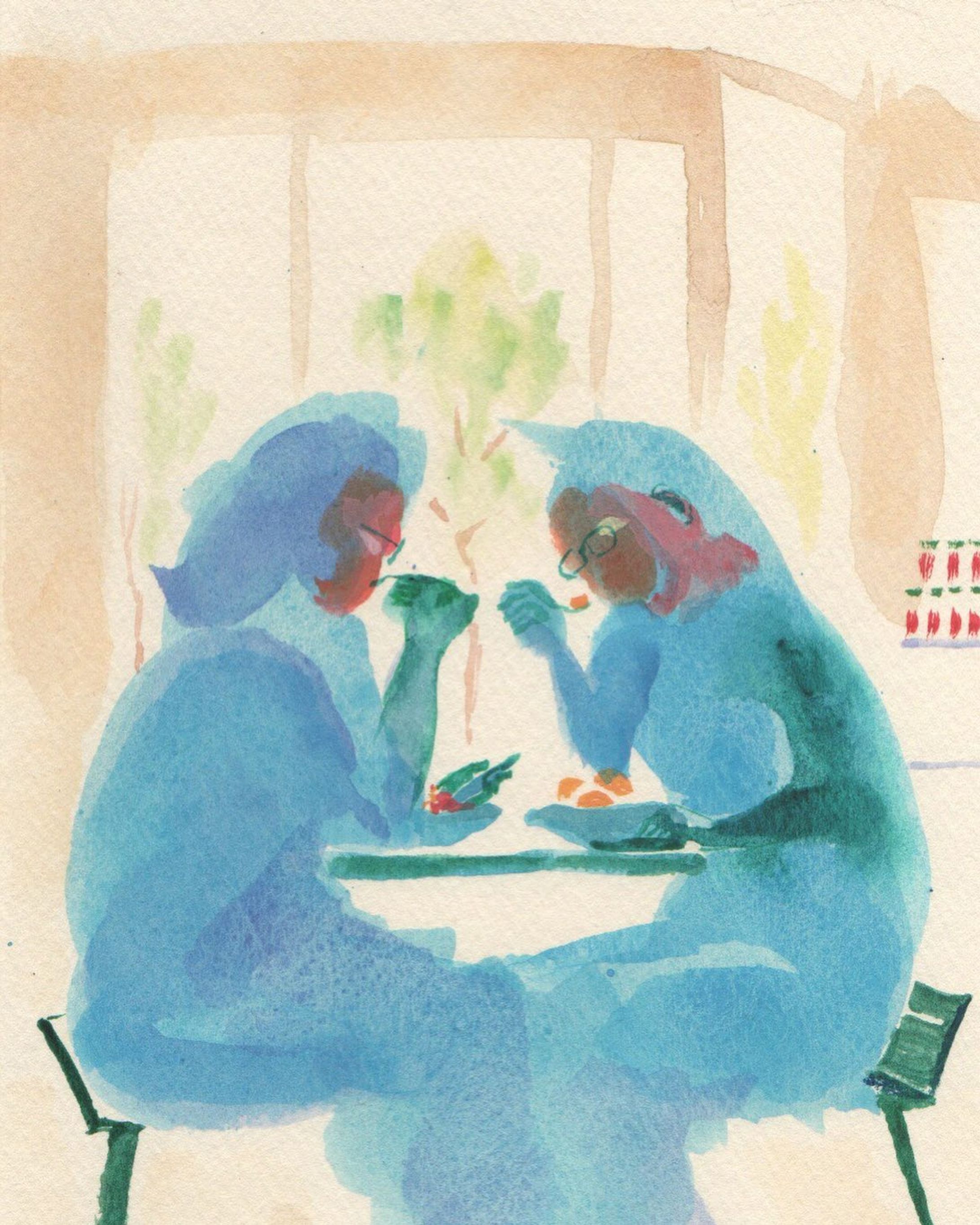 A couple seems colder than shaved ice.

#watercolor #sketch #aqyla 
#kaohsiung #高雄 #高雄美食 
#contemporaryart #art #高雄甜點 #couple #冰品-1