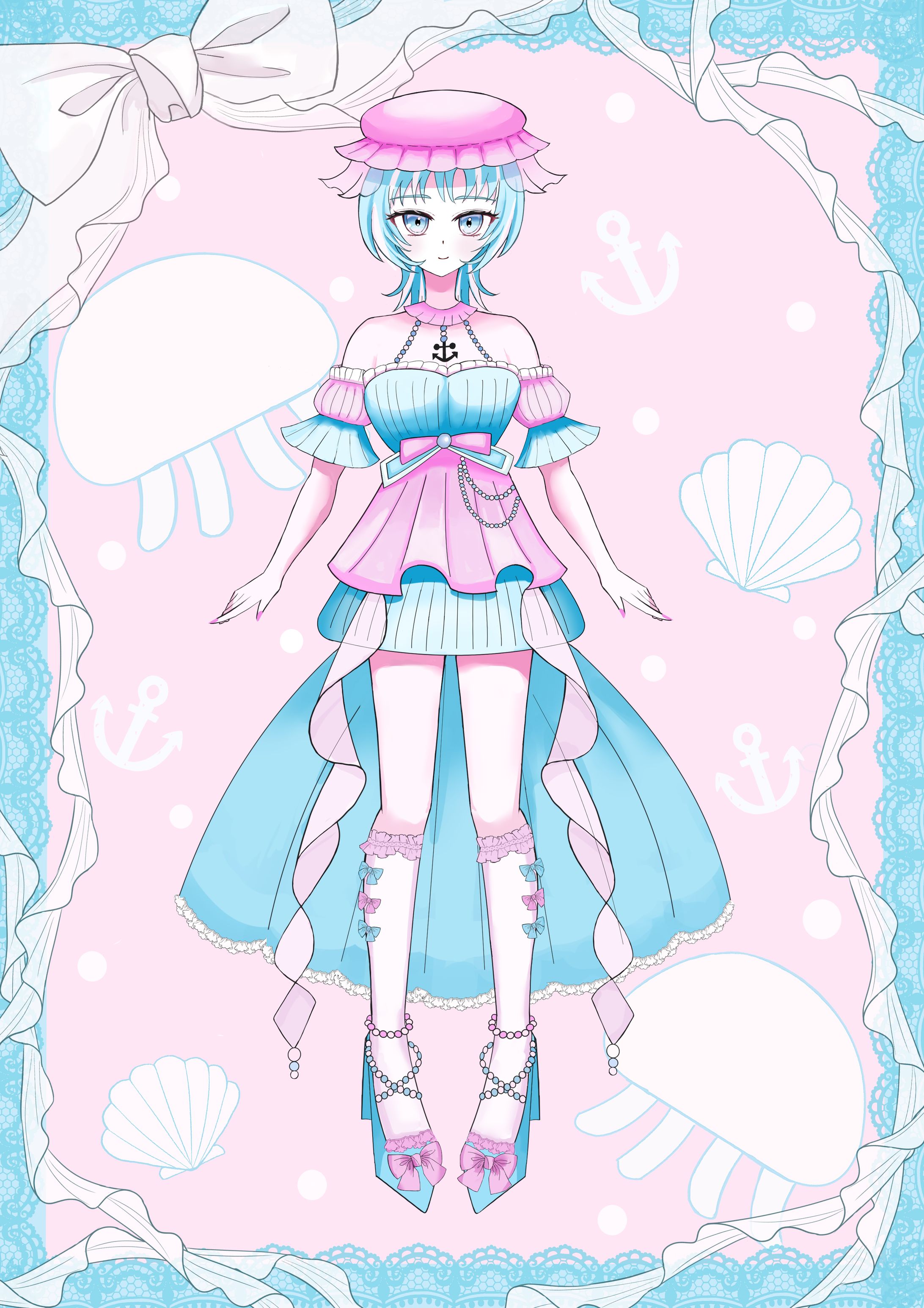 クラゲちゃん🪼立ち絵 背景ver.2-1