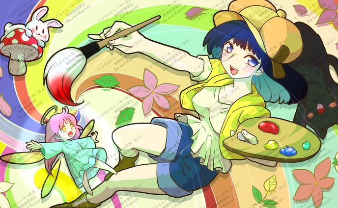 ARTstreet「カラフル」イラストコンテスト応募用「カラフルキャンパス」