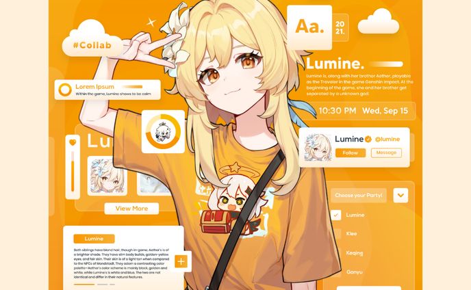 Lumine from Genshin Impact