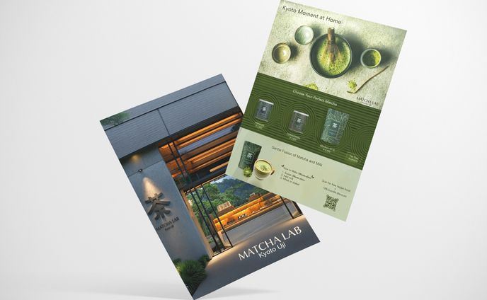 【外国人向け】京都抹茶店チラシ