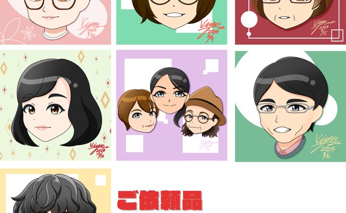 【ご依頼品】似顔絵イラスト