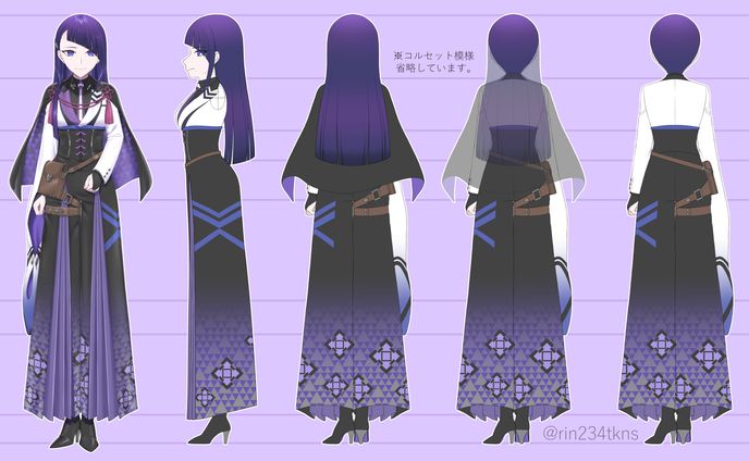 【Vtuber】高ノ瀬 凛【キャラクターデザイン】