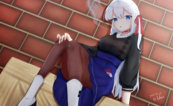 煙草と少女