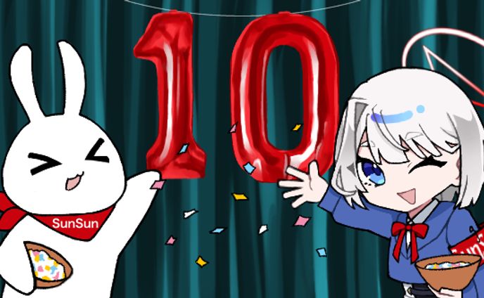 SunSunマーケット2025年3月チラシ挿絵