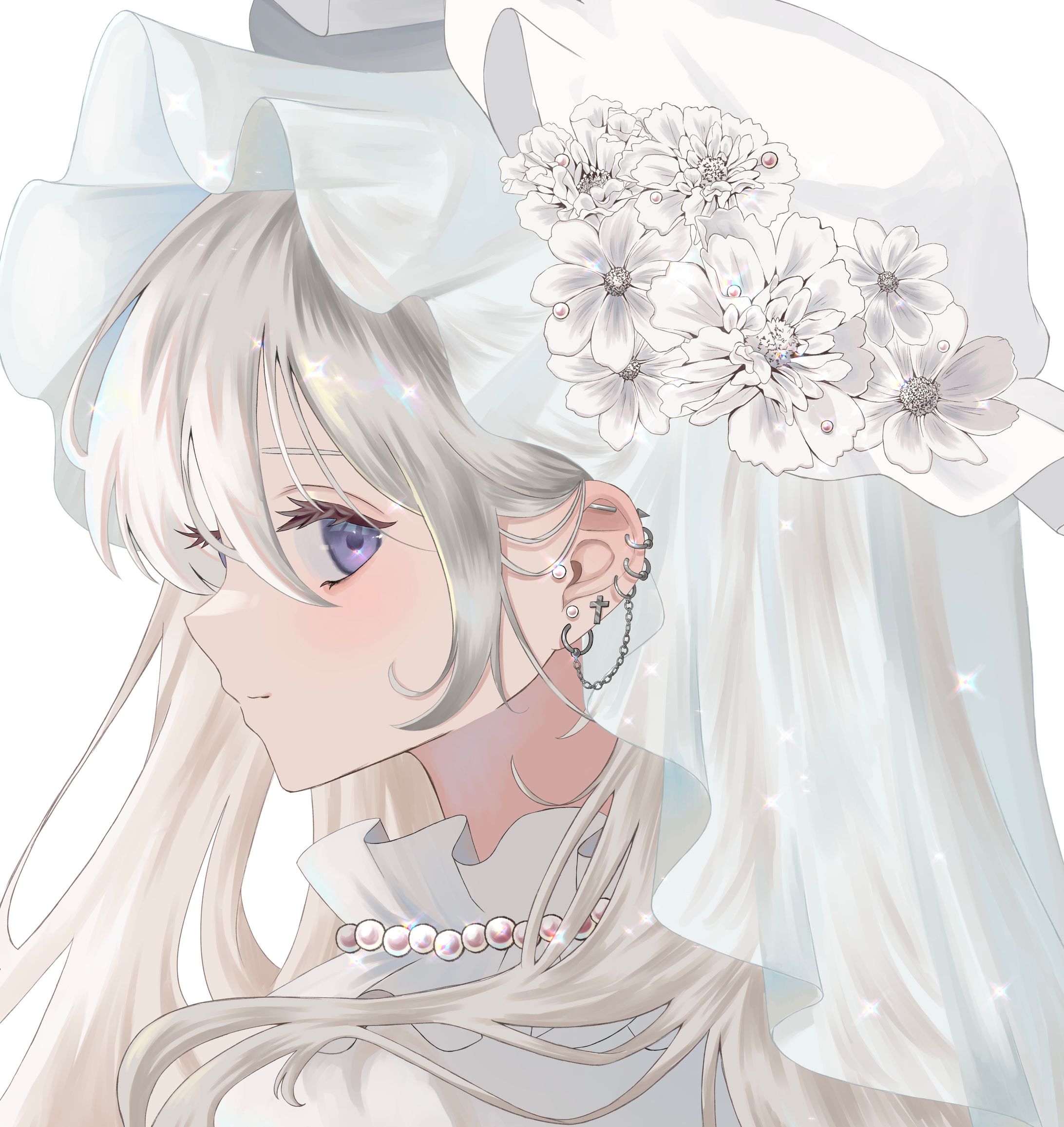ピアスの女の子🦢-1
