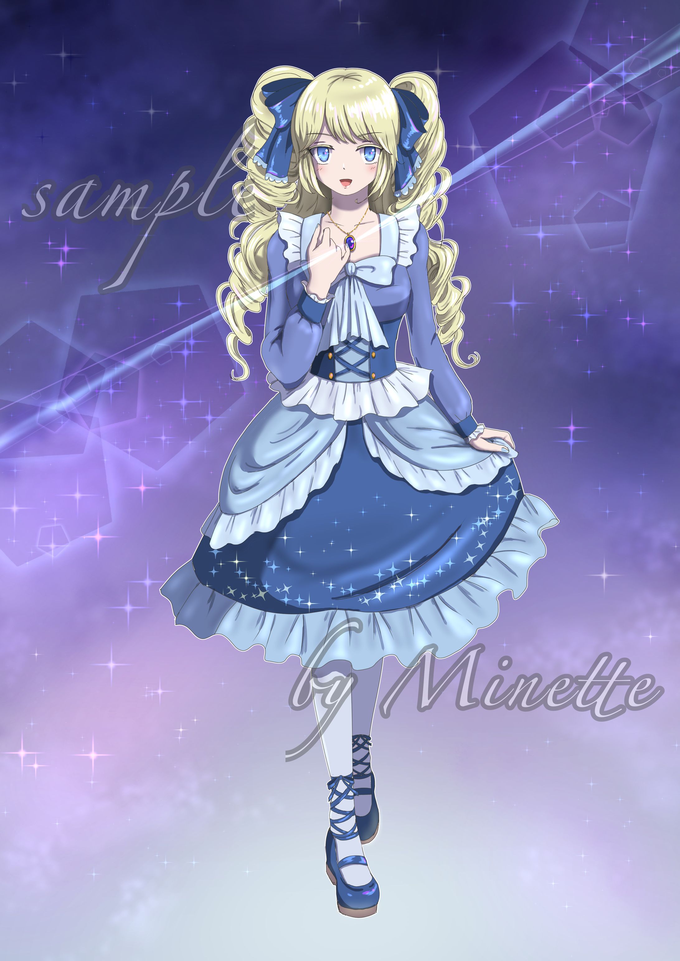 title"Ray for the night"OC☆Anime Art☆-1