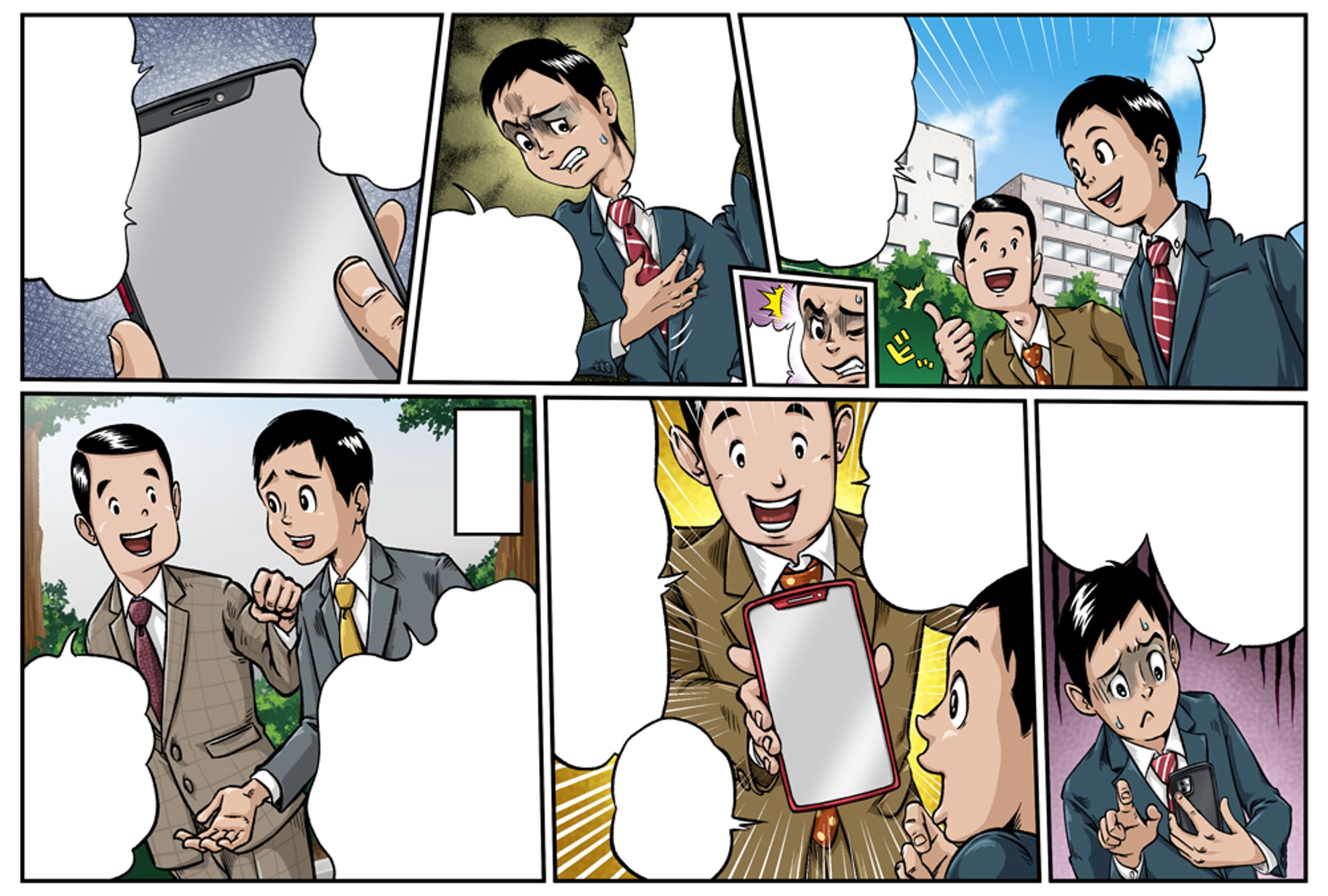 健康関連サイト広告用マンガ-1