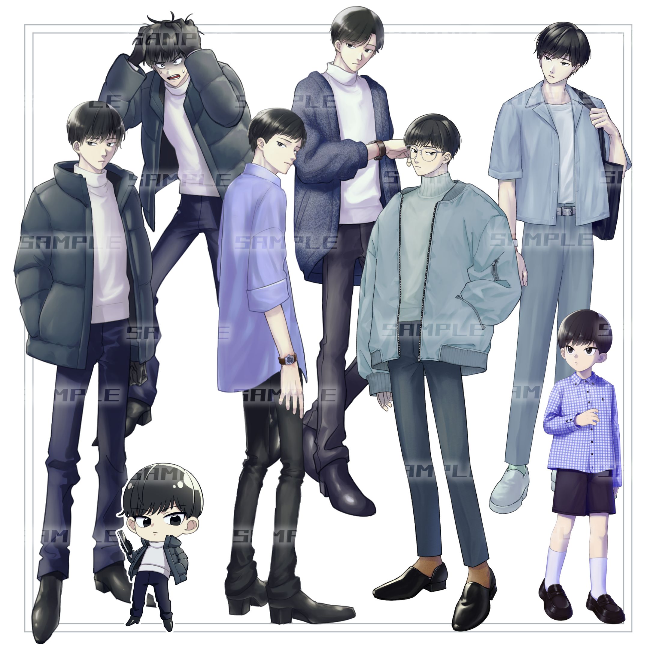 立ち絵デザイン／男性-1