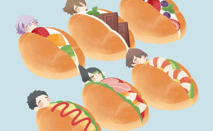食べ物+キャラクター