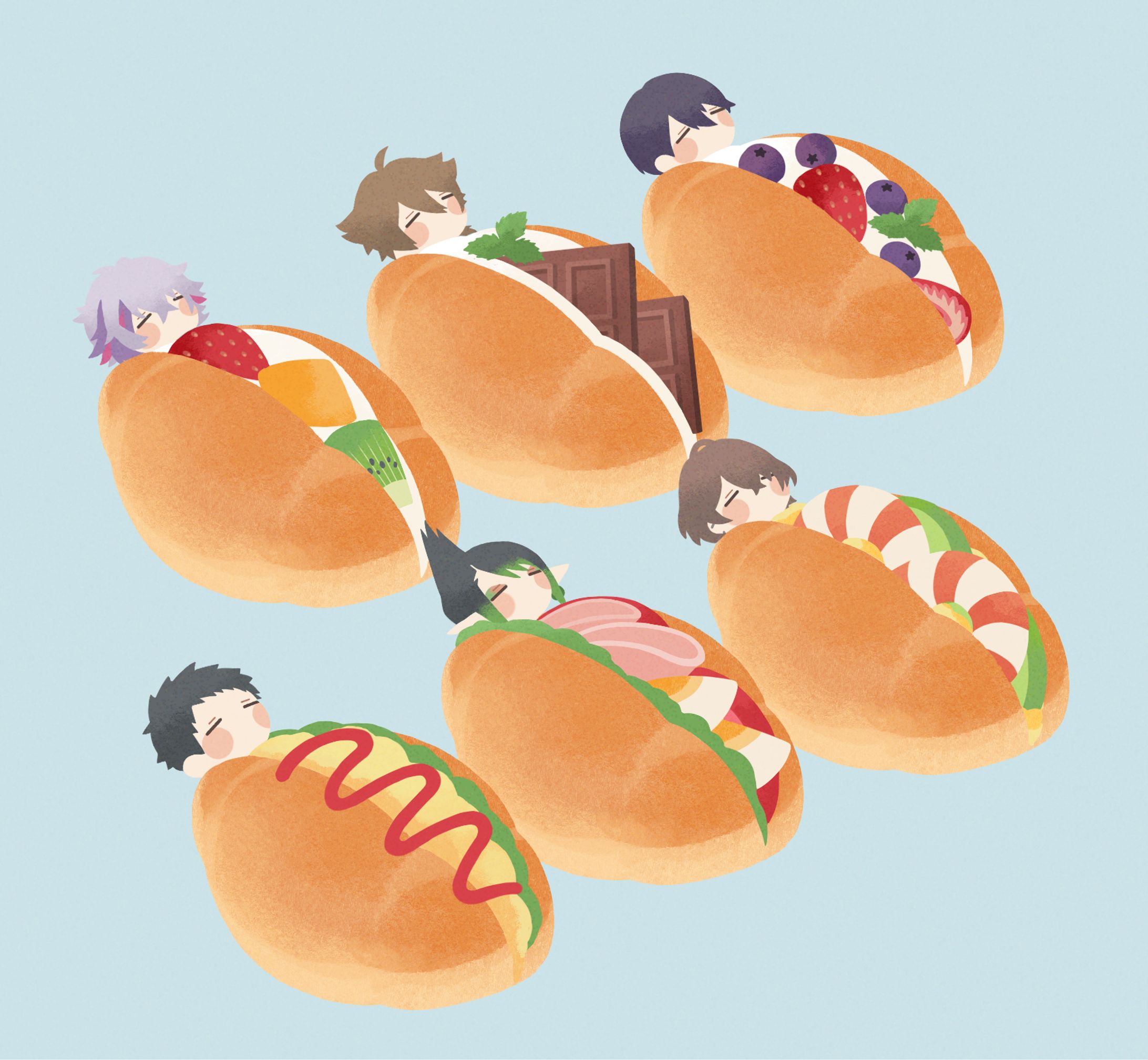 食べ物+キャラクター-1
