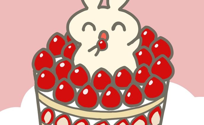うさたん誕生日記念🐰
#うさぎ #イラスト #オリジナルイラスト #ケーキ #誕生日 #いちご