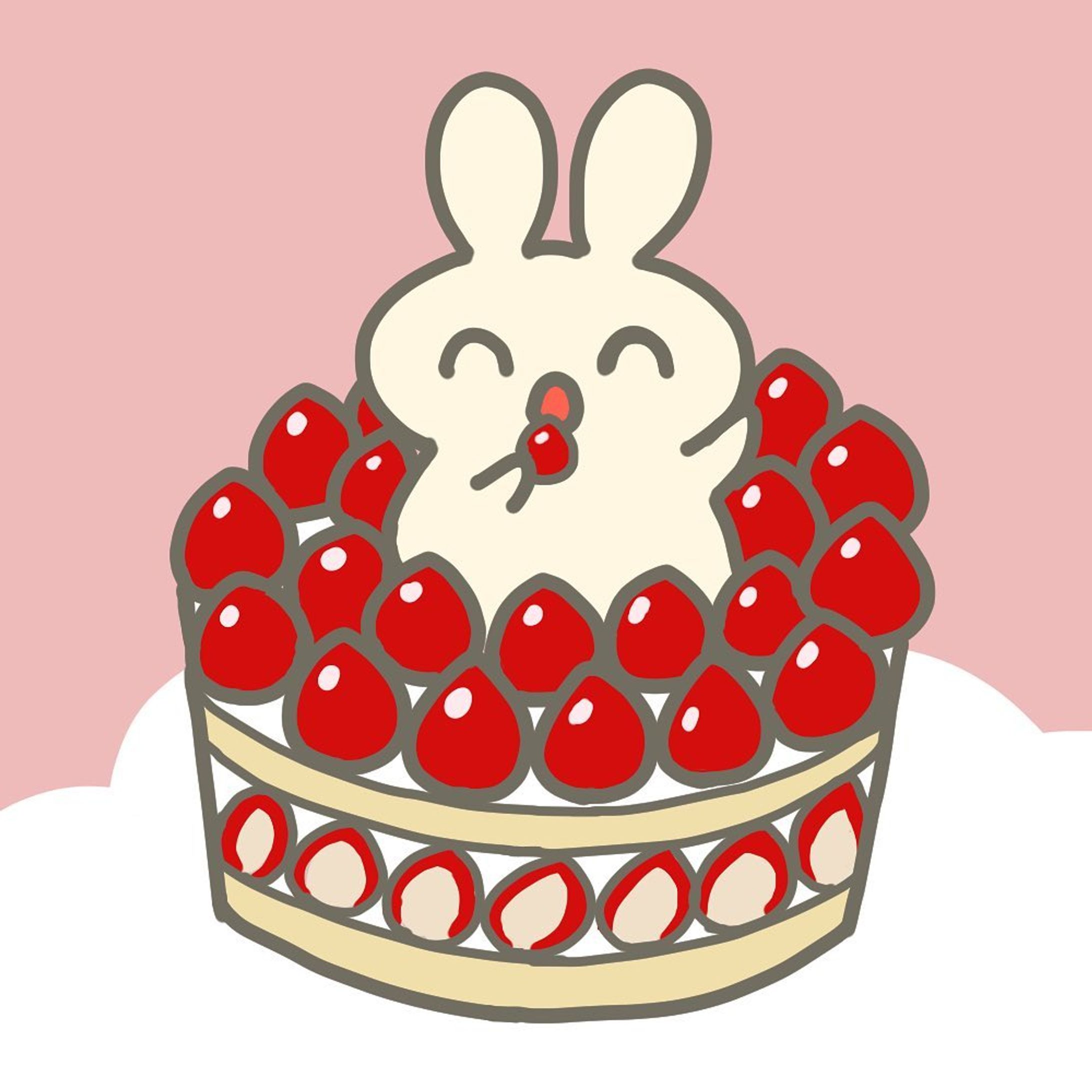 うさたん誕生日記念🐰
#うさぎ #イラスト #オリジナルイラスト #ケーキ #誕生日 #いちご-1