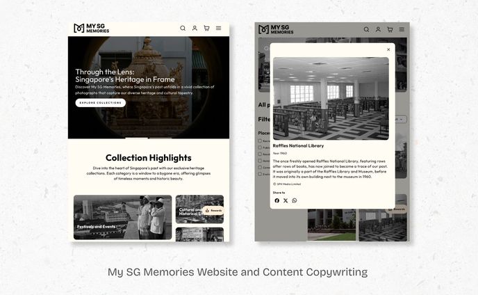 Heritage Website Work: Copywriting, Research and Social Media Content