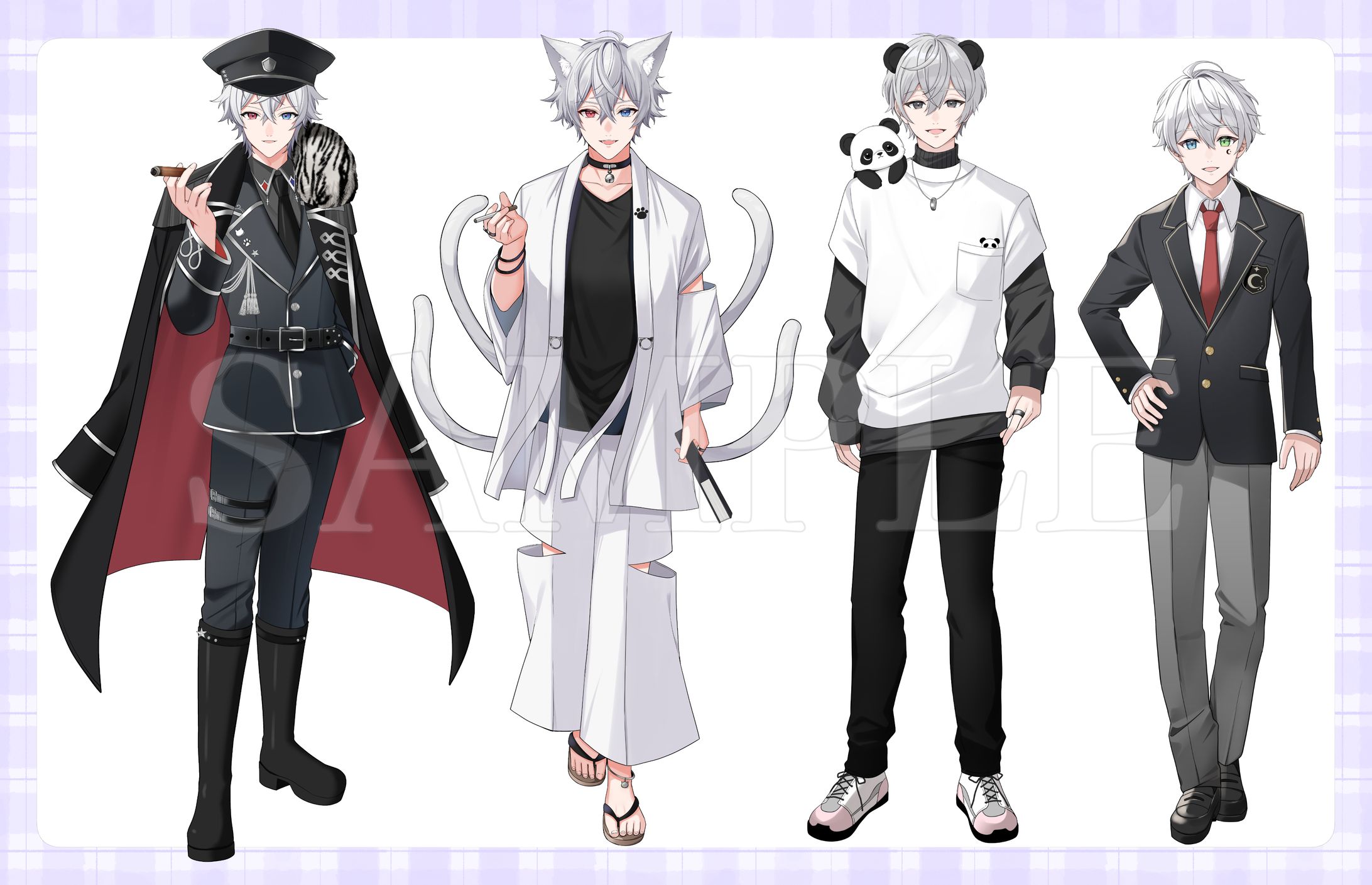 IRIAM用　男性イラストまとめ-1