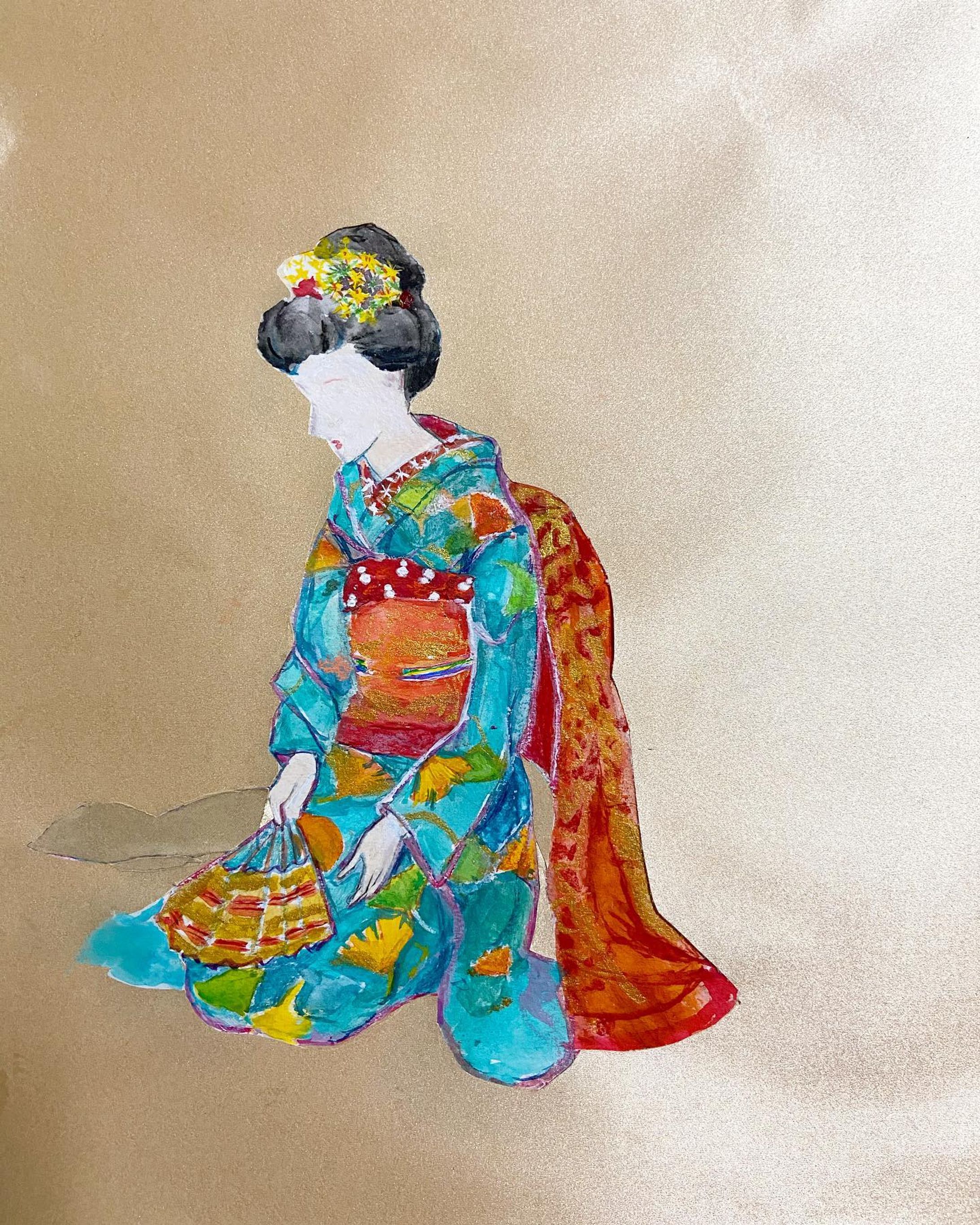 竹久夢二スケッチに色付けしてみました

#水彩　#Watercolor 　#色鉛筆イラスト #日本画　#kyoto #京都　
#イラスト　　#ファッション　　#fashion 
#artwork  #artsy  #paint #painting 
#Illustration #illust #watercolor #一个例证  #图片 #イラスト #水彩 #水彩画
#kimono #kyoto #舞妓　#芸者　#마이코　#기모노　#和服-1