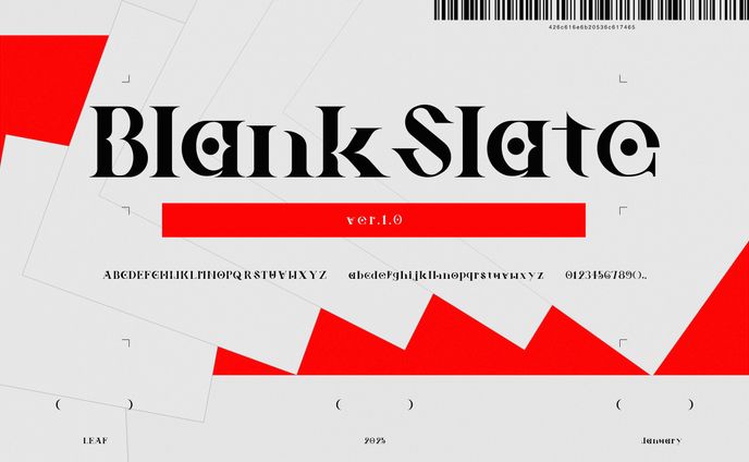 フォント　Blank slate
